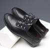 Men's Shoes Inner Height Increase Leather Business Casual Leather Shoes Men's Soft Leather Soft Sole Light Foot Lazy Shoes
