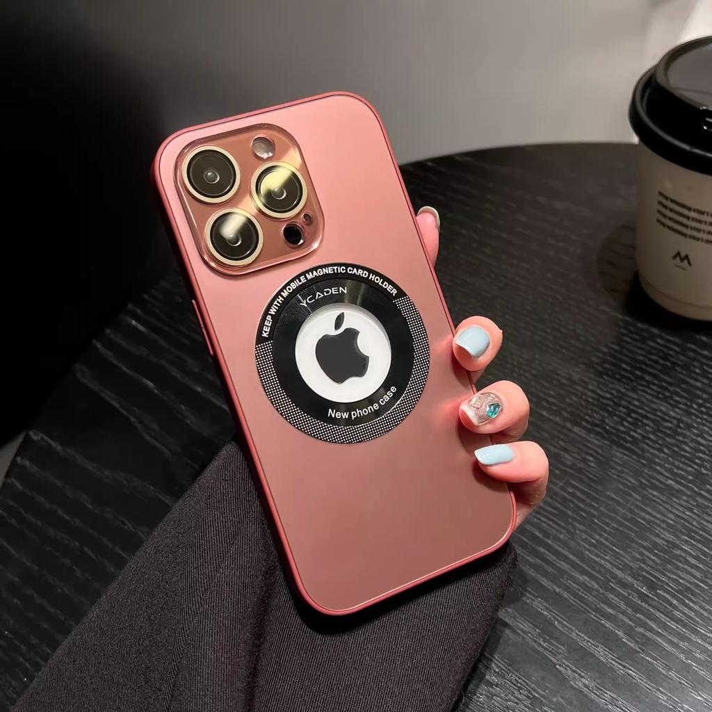 Apple 16promax Leakage Mark Magnetic Suction Phone Case Apple 15 Original 14 Lens Film Soft Edge Cover