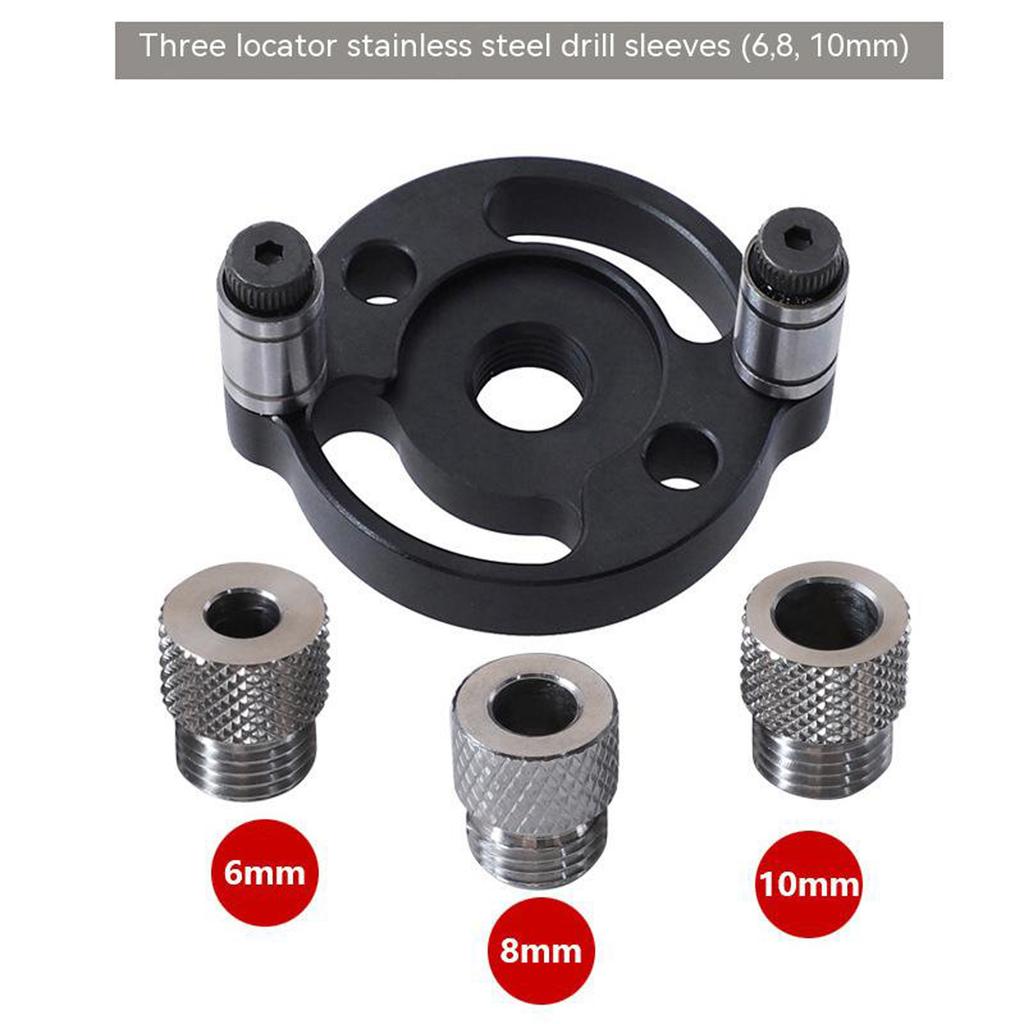 2 10mm Hole Puncher Locator Wear resist Self centering Dowelling Jig Diy Drill Guide Tools For Carpentry