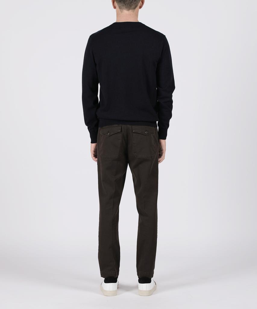 PANICALE Navy Wool Blend Crew Knit