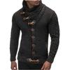 Men's 2025 Winter Knitted Coat High Neck Button Oversized Fashion Sweater
