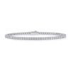 Sterling Tennis Bracelet With D-Color Moissanite Stones Lightweight Luxury Stackable Chain Women Adjustable
