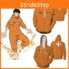 Unique Anime Fire Force Men Hooded Zipper Sweatshirts Cozy Pullover Cosplay Costume