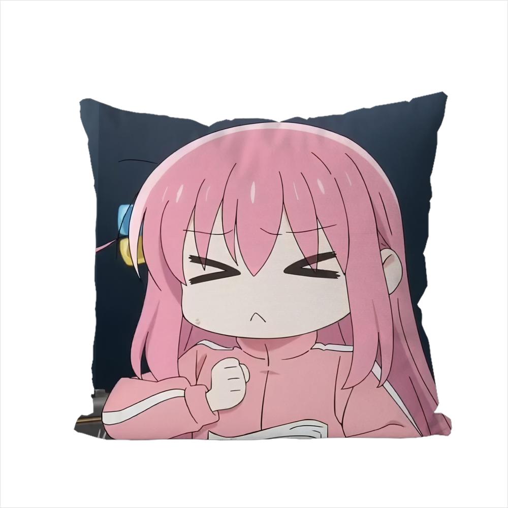 Bocchi The Rock Kissenbezug Für Auto Sofa Dekorativ Zuhause Zweiseitiger Druck Plüsch Quadratisch Wurf Kissen Kissenbezug