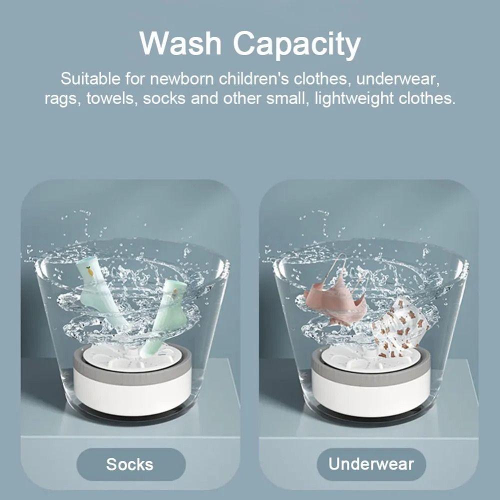 3 Gear Timing Rotating Washing Machine USB Mini Washing Machine Turbine  Washing Machine  Travel