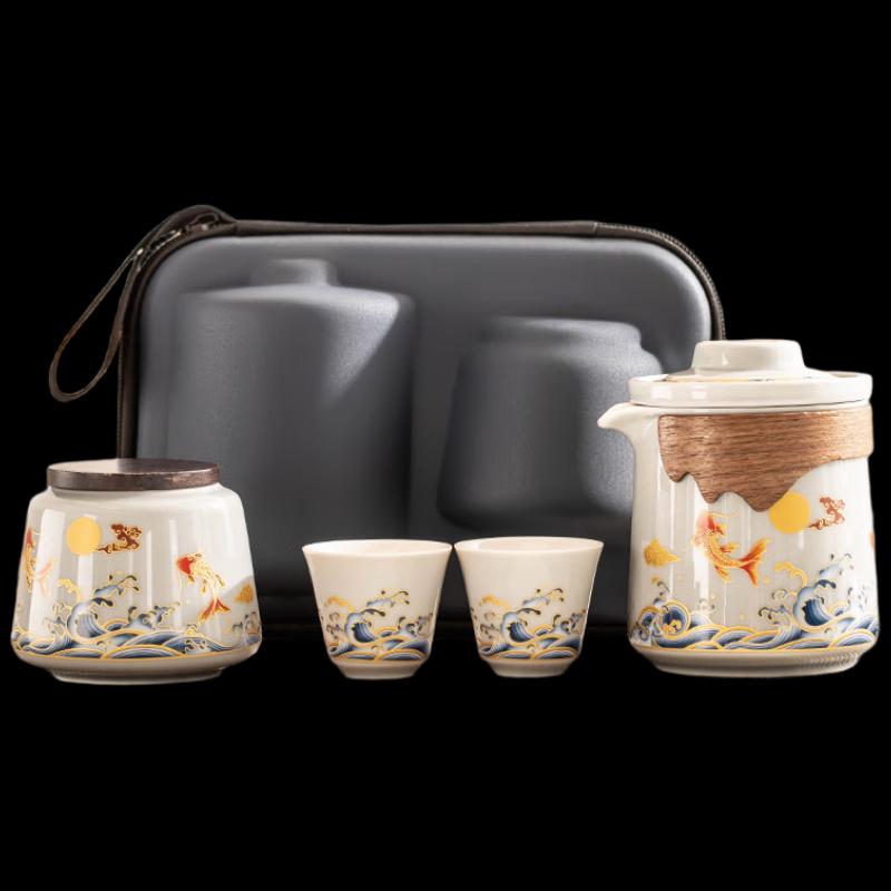Wo Ding Portable Ceramic Tea Set
