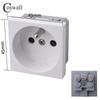 Glass Panel Wall EU Israel Italy Socket + WIFI Tuya Smart Switch + TV Internet Jack Type-C USB Charger Connector DIY Module