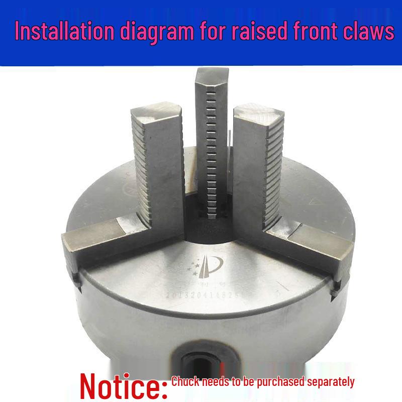 Universal Jianhua Three-Jaw Chuck: Extended Reverse & Raised Forward Jaws K11-200/250/320/400