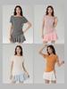 2026 Summer Lyocell Off-Shoulder Slimming Short-Sleeve Women's T-Shirt - Elegant & Versatile
