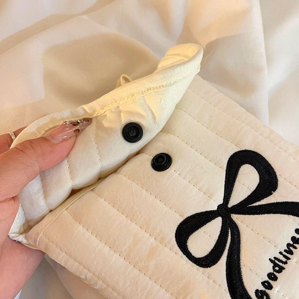 New Bow Period Bag Large Capacity Portable Sanitary Napkin Storage Bag Multifunctional Tampon Holder Girl