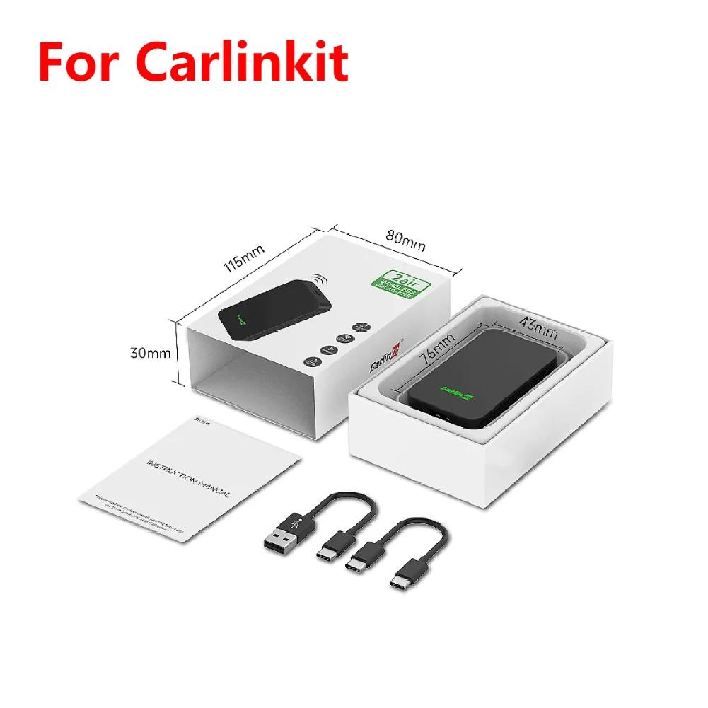 CarlinKit 5.0 2AIR Wireless CarPlay Android Auto Wireless Adapter Spotify For Mazda Toyota Mercedes Peugeot Volvo Kia 4 in 1 Box