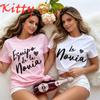 Team Bride Tshirt Spanish Girls Single Farewell Bachelorette Shirt Hen Party Tees Future Bride Squad Tshirt Bridal Wedding Tops