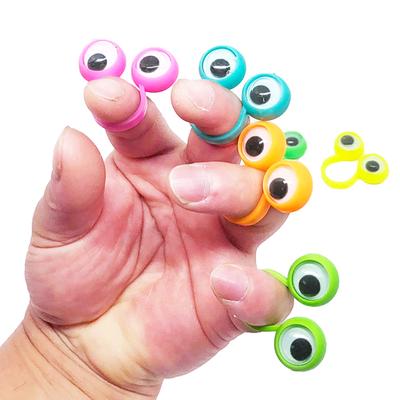 PH-CA Augen-Fingerringe, 10 Stück, lustige große Cartoon-Puppen, Augäpfel, Kinder- und Kinderspielzeug