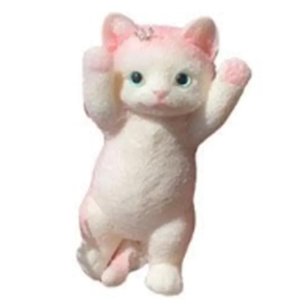 Relieving Stress Squeeze Toy Cute Cat Pattern Reducing Anxiety Squishy Cat Doll Soft Portable