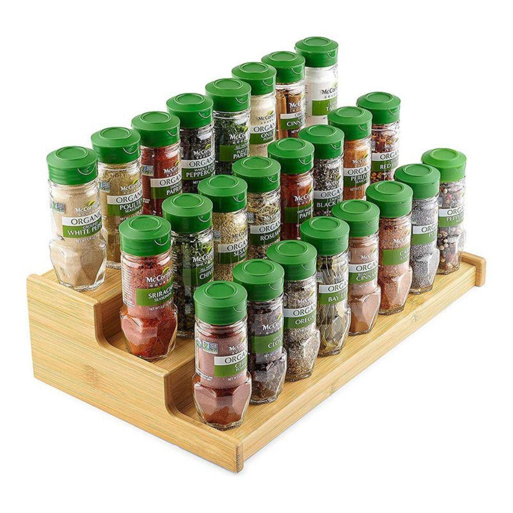Space-Saving Spice Jar Storage Set Multi-Tier Kitchen Spice Organizer Seasoning Organizer  Pantry