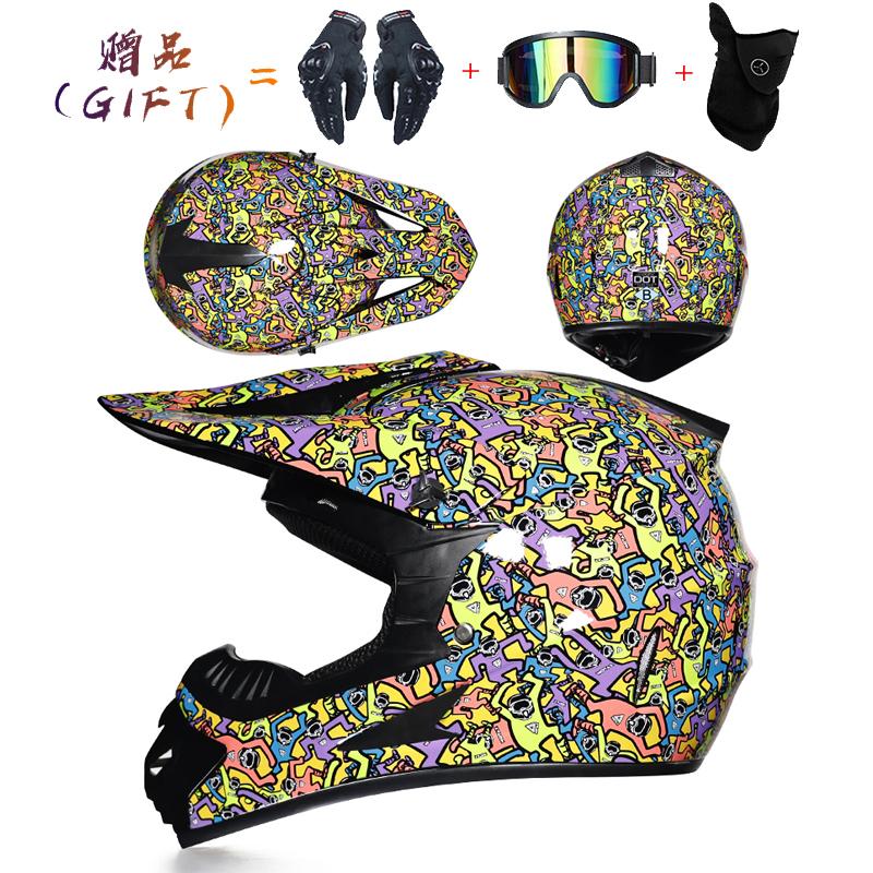 Professional Lightweight Off-road Motorcycle Helmet Racing Bike Children ATV Off-road Vehicle Downhill DH Cross Helmet Motocross