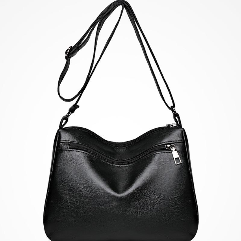 Dámská vícevrstvá crossbody taška s měkkou texturou velká kapacita kvalitní taška přes rameno nová
