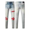 GLYDE Luxury Streetwear Jeans Americans Style Holes Long Trousers Quality Male Stretch Slim Pants Skinny Trousers