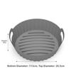 Reusable Air Fryer Baking Pan Foldable Round Baking Tray New Silicone Cooking Tray  Oven Use