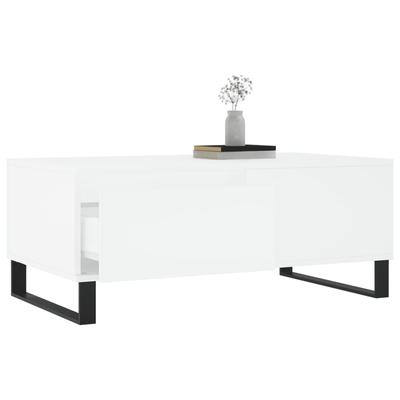 White Coffee Table 90 X 50 X 36.5 Cm Particleboard