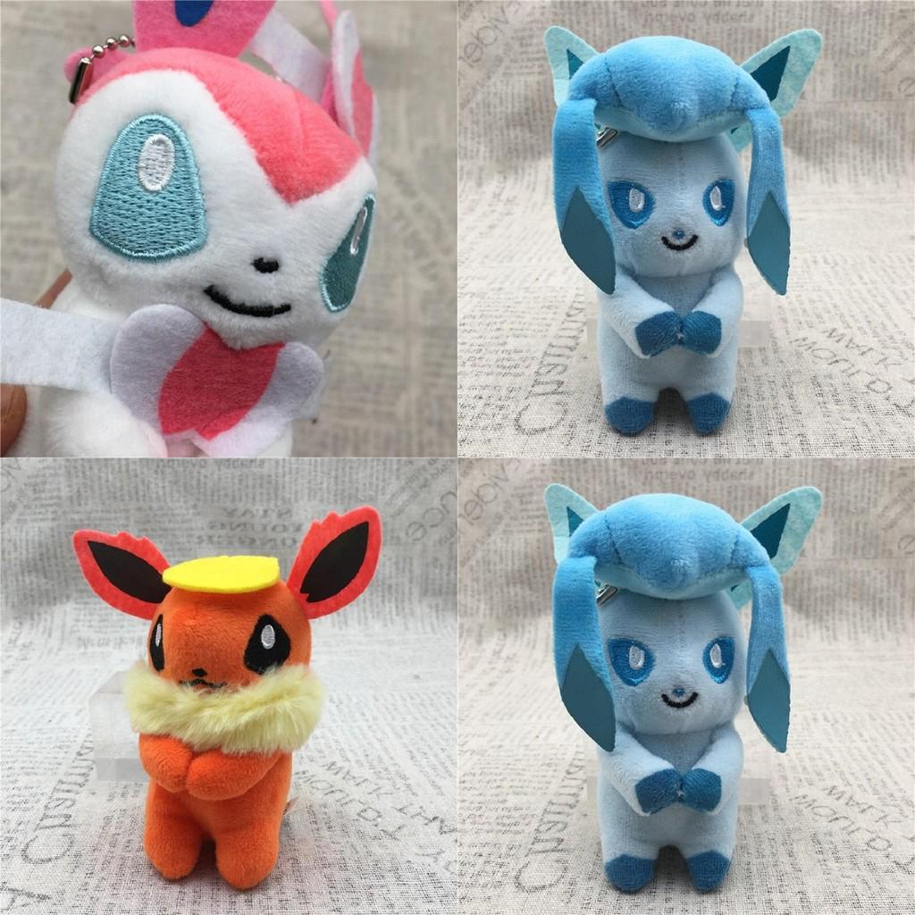 Cartoon Pokemon Plush Keychain Doll Soft Material Easy To Carry