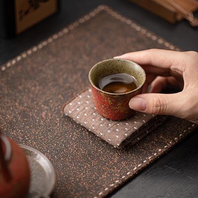 Retro Teetasse Felsenerzfarbige Keramik Teeschale Haushalt Keramik Chinesische Kung Fu Teetasse Teegeschirr Verkostung Japanische Meistertassen