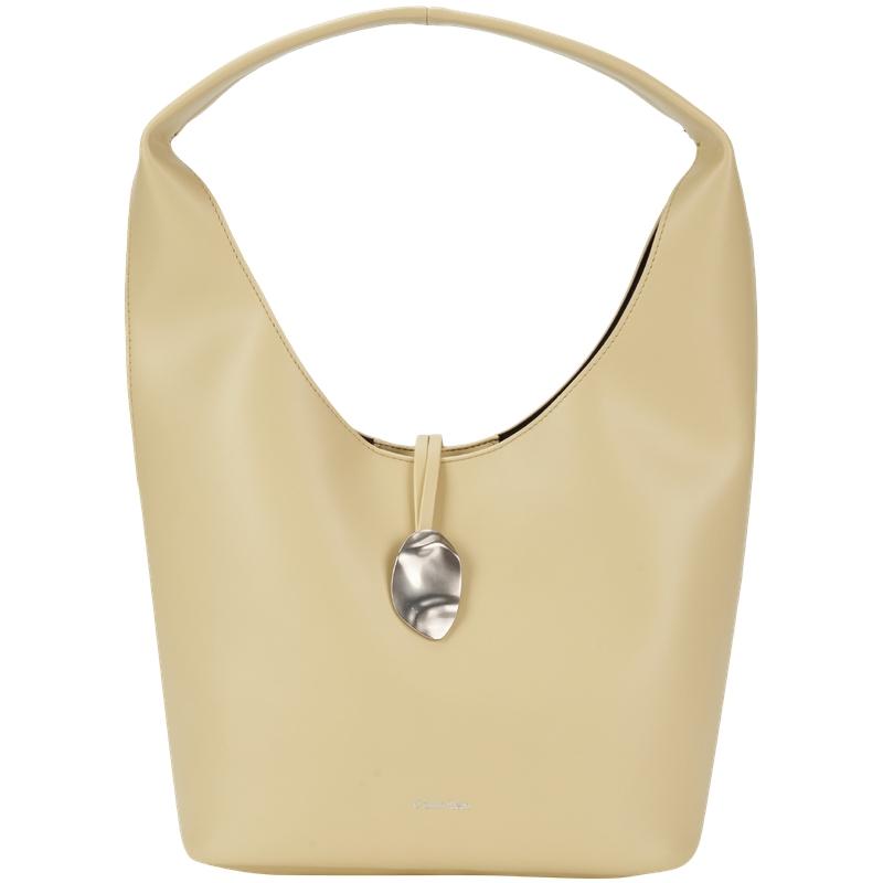 Calvin Klein Casual Commuting Style Synthetic Vegetable Basket Tote Medium Women s Parsley коричневый