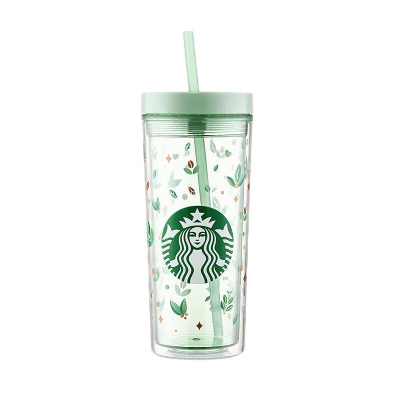 Зеленый стакан с трубочкой Starbucks Green Wild Secret