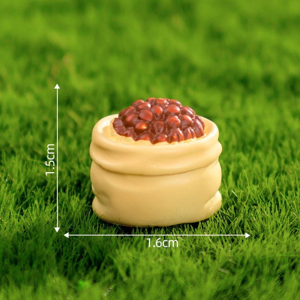 Dog Coffee Shop Animals Statue DIY Doll House Miniature Figurines Creative Mini Animals Figurine