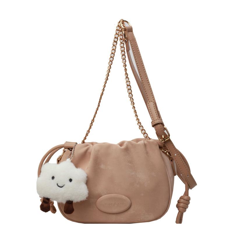 

Облачная сумка под мышкой Женская новая универсальная плиссированная сумка через плечо хаки