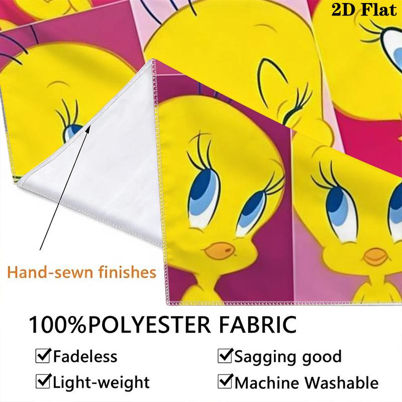 Tweety Bird Wall Tapestry Aesthetic Wall Hanging Printed Fabric Blanket Decorative Tapestries for Bedroom Living Room Home Decor
