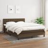 3140380 vidaXL Divan Bed with Mattress Dark Brown 140x200 Cm