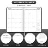 2026 Planner, Weekly and Monthly Planners, Faux Leather Daily Calendar 2026 Planner, 12 Month Agenda from Jan. To Dec., Hardcover Habit Tracker