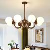 Mid-Century Nanyang Style Chandelier: Retro Space-Inspired Lighting for Living Room, Dining Room & Bedroom with Eye-Protection.