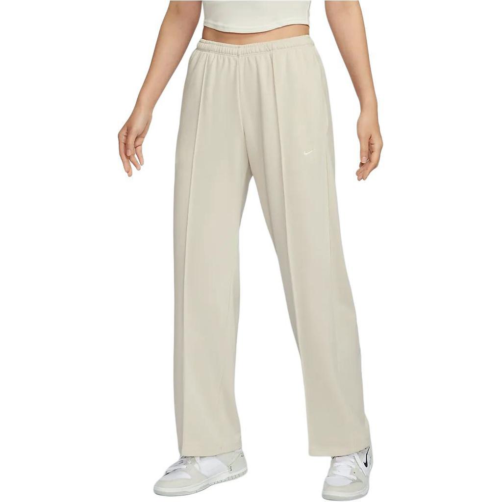 New Nike Sportswear Chill Terry Knitted Sports Pants Women's Sail White HF6459-104