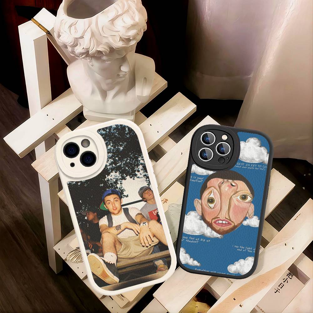 Cool M-mac Miller Phone Case For IPhone 16 15 14 11 12 13 Pro Max Plus Back Leather Shell