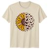 Sunflower Butterfly Unisexs TShirt Nature Floral Gnome Birthday Gift For Her