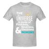 Wissenschaft Geschenk Universum Bestehend Aus Protonen Neutronen Moronen T Shirts Grafik Y2k Idee Baumwolle Unisex Wounisex Tshirt Kleidung