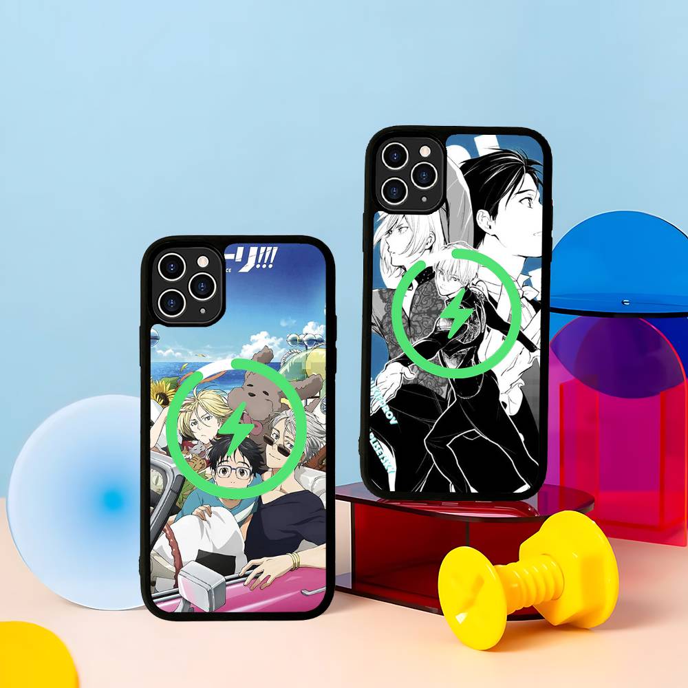 Sports Anime YURI On ICE BL For Magsafe Magnetic Wireless Phone Case For IPhone 11 12 13 14 15 16 17 Pro Max Plus Cover