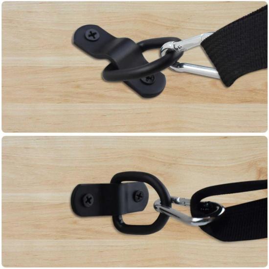 4 Pack D Rings Tie Down Anchors Heavy Duty Tie Down Hooks For Truck Bed Bracket Trailer Tie Downs D-Ring Anchor D Lashing Ring For Cargo Trailers