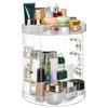 Elegant Makeup Storage Rack 360 Rotating Organizer with Multiple Layers for Cosmetics Beauty Products Display Stand