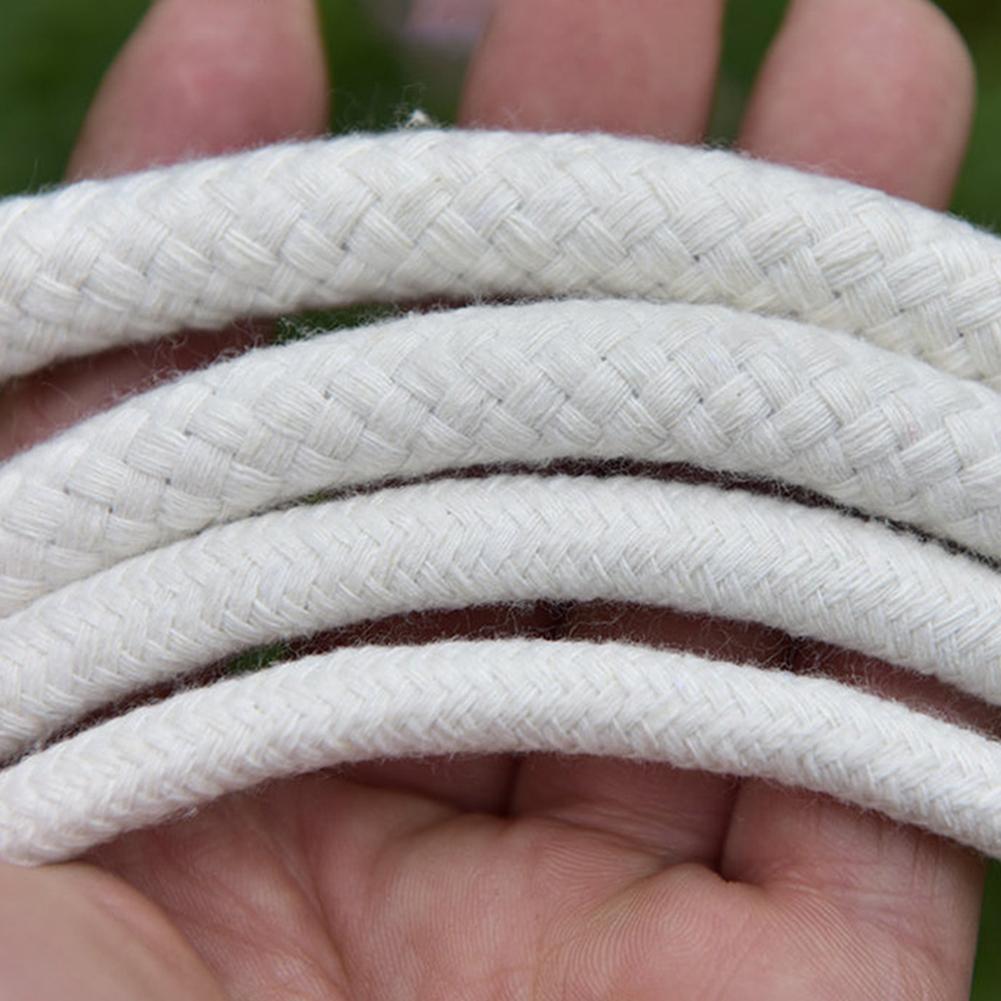 Multi-Purpose Cotton Rope Strong User-friendly Versatile Use 100m Core-Spun Cotton Rope DIY Drawstring Hand-Woven