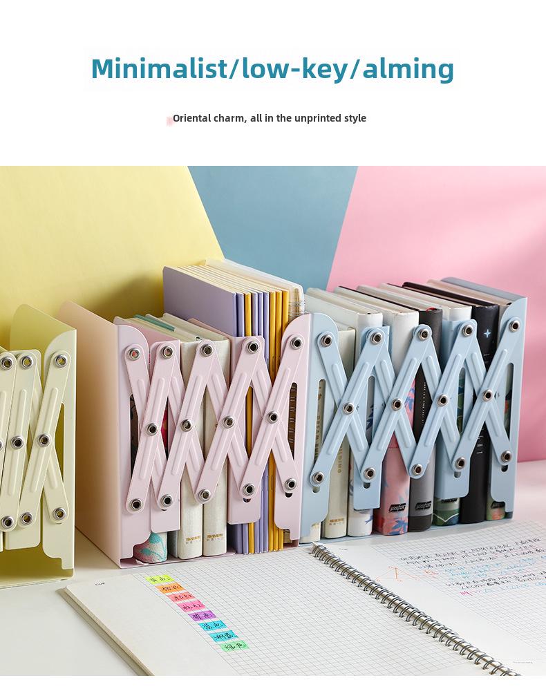 Kaba Bear Macaron-Color Retractable Book Stand for Students