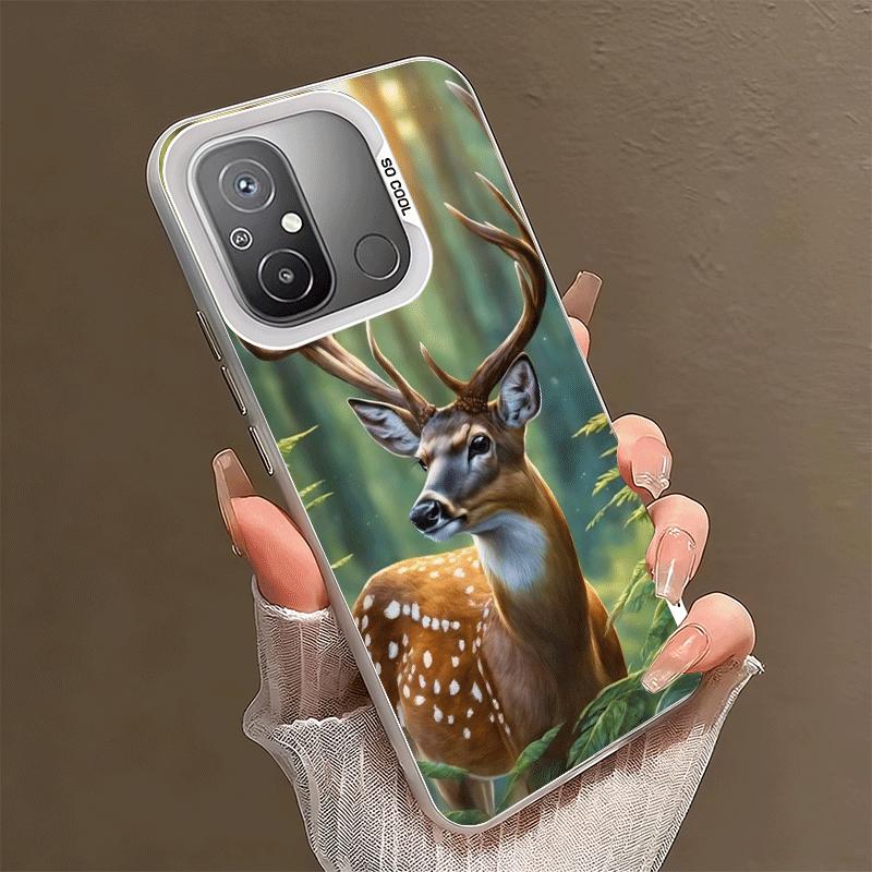 

Sika Deer Elk Animal Shockproof Phone Case for Xiaomi Poco X7 X6 X5 X3 Pro F7 Ultra M8 Redmi 15C 15 14C 13C 12C 10C 13 12 10 Xiaomi Poco X5