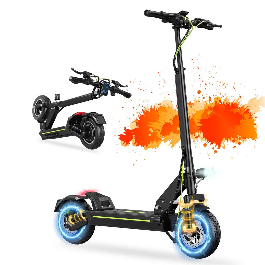Yetişkin Elektrikli Scooter, 75 km Menzil, 800W Maksimum Motor, Katlanabilir, Güçlü, Çift Süspansiyon, Tüm Arazi, Ultra Hafif, TODIMART D8