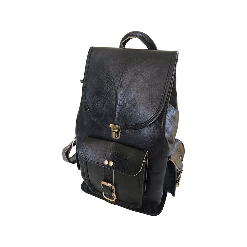 Rucsac personalizat din piele Geantă de carte vintage pentru laptop pentru unisex Rucsac din piele maro Poșetă Geanta școală pentru colegiu Rucsac de călătorie de weekend