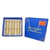 Set de 6 piese, Pahar marocan din sticlă, Sticlă de bere din sticlă cu ștanțare aurie, stil luxos light, Pahar de ceai stil Orient Mijlociu, Set cadou tacâmuri