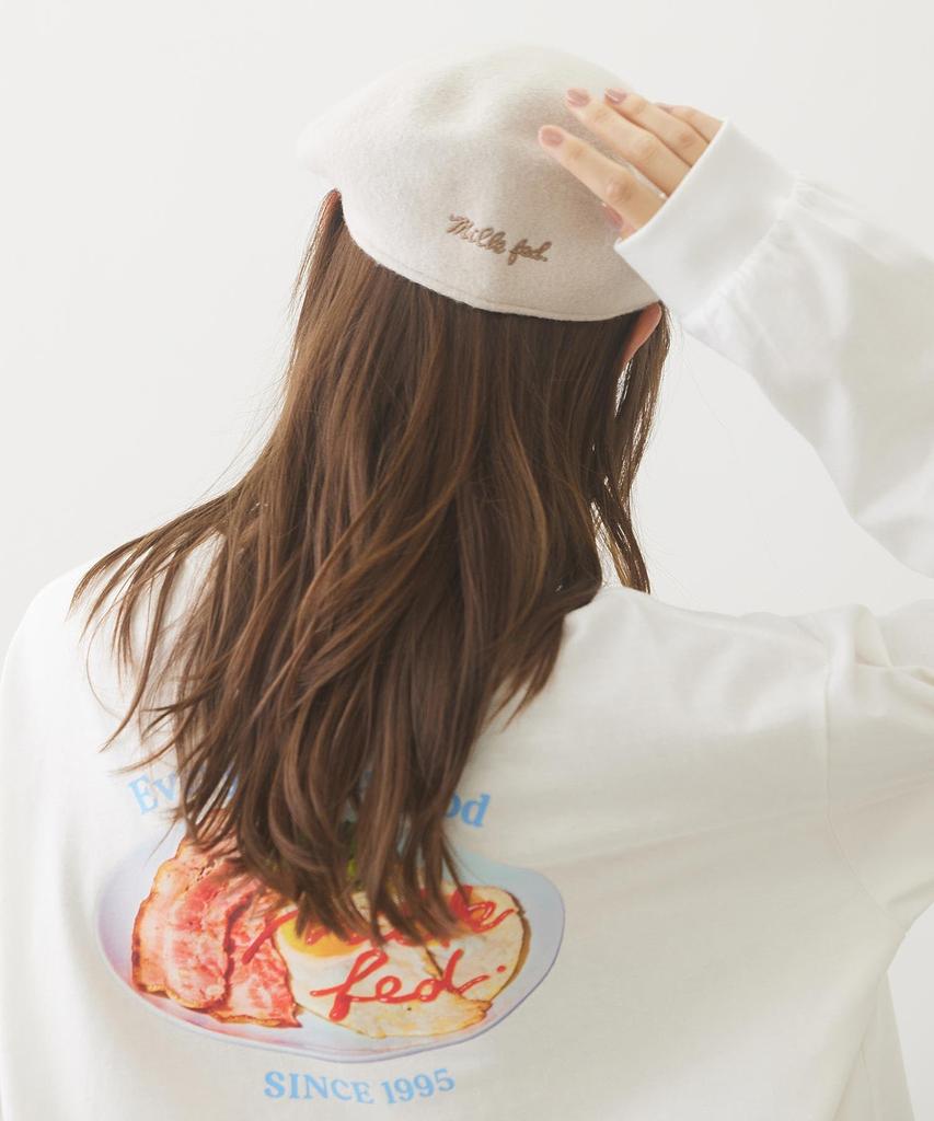 Cap ICING LOGO FLAT CAP Beige MILKFED. Women's