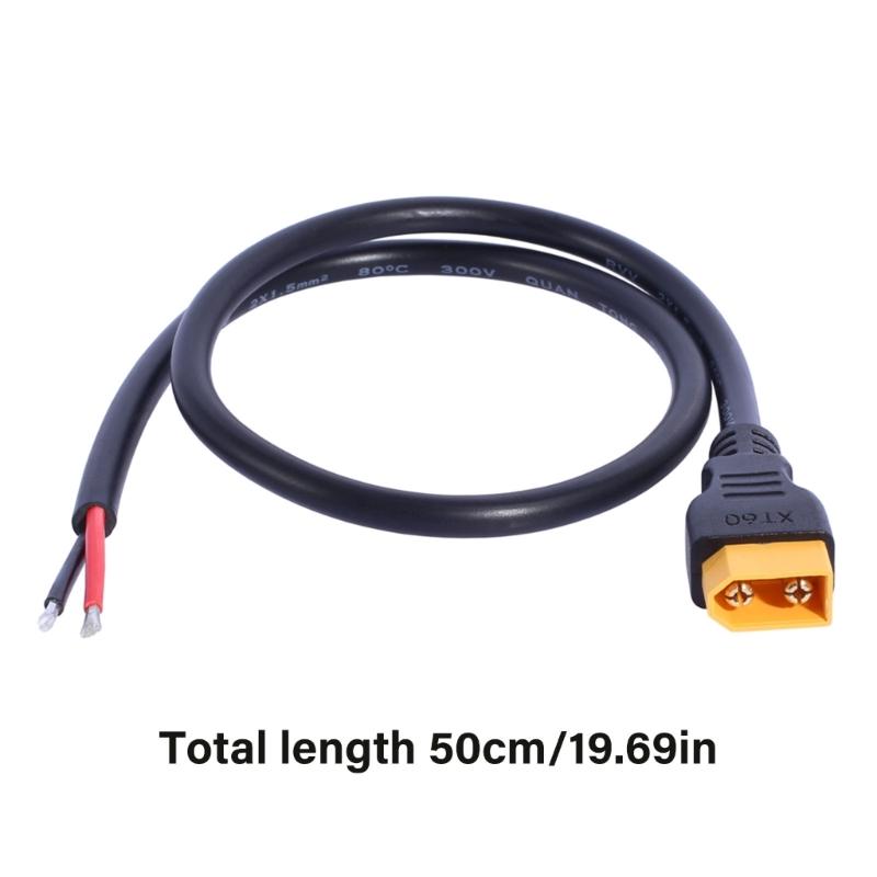 XT60H Male To 2Pin Connectors Pigtail Cable 14AWG Silicone Wire for RCs Car Boats Battery and FPV Drones