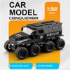 1:32 Conqueror Sabertooth Polizeiauto Legierung Miniatur Diecast Spielzeugmodell Rückzieher mit Sound Licht Türen zu öffnen Fahrzeuge Jungen Geschenke
